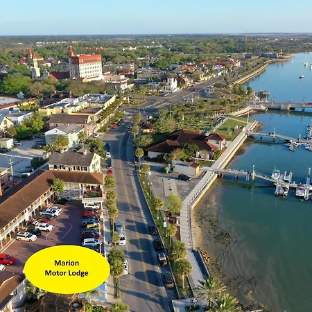 Historic Waterfront Marion Motor Lodge In Downtown St Augustine